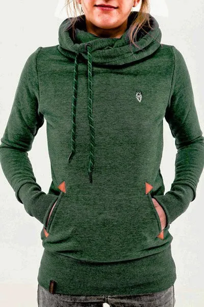 2015 Women Hoodies Sweatshirt Casual Hooded Long Sleeve Pocket Design Embroidered Hoodie For Women Sudaderas Mujer