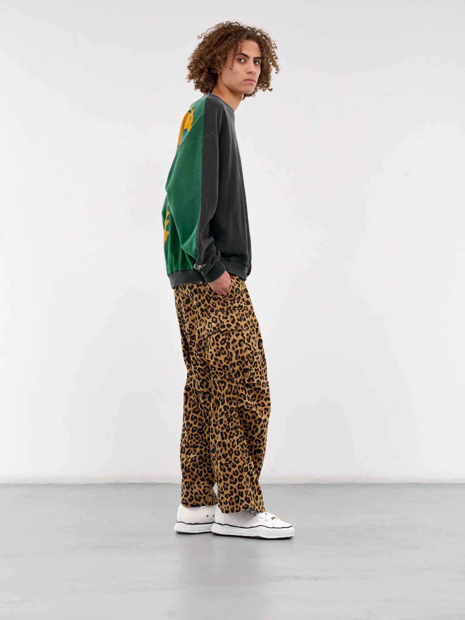 2Tone Bone Knit Sweater (EK-1139LCA-BLACK-GREEN)