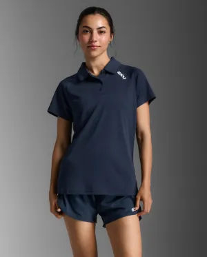 2XU Womens Aspire Polo-Midnight/White