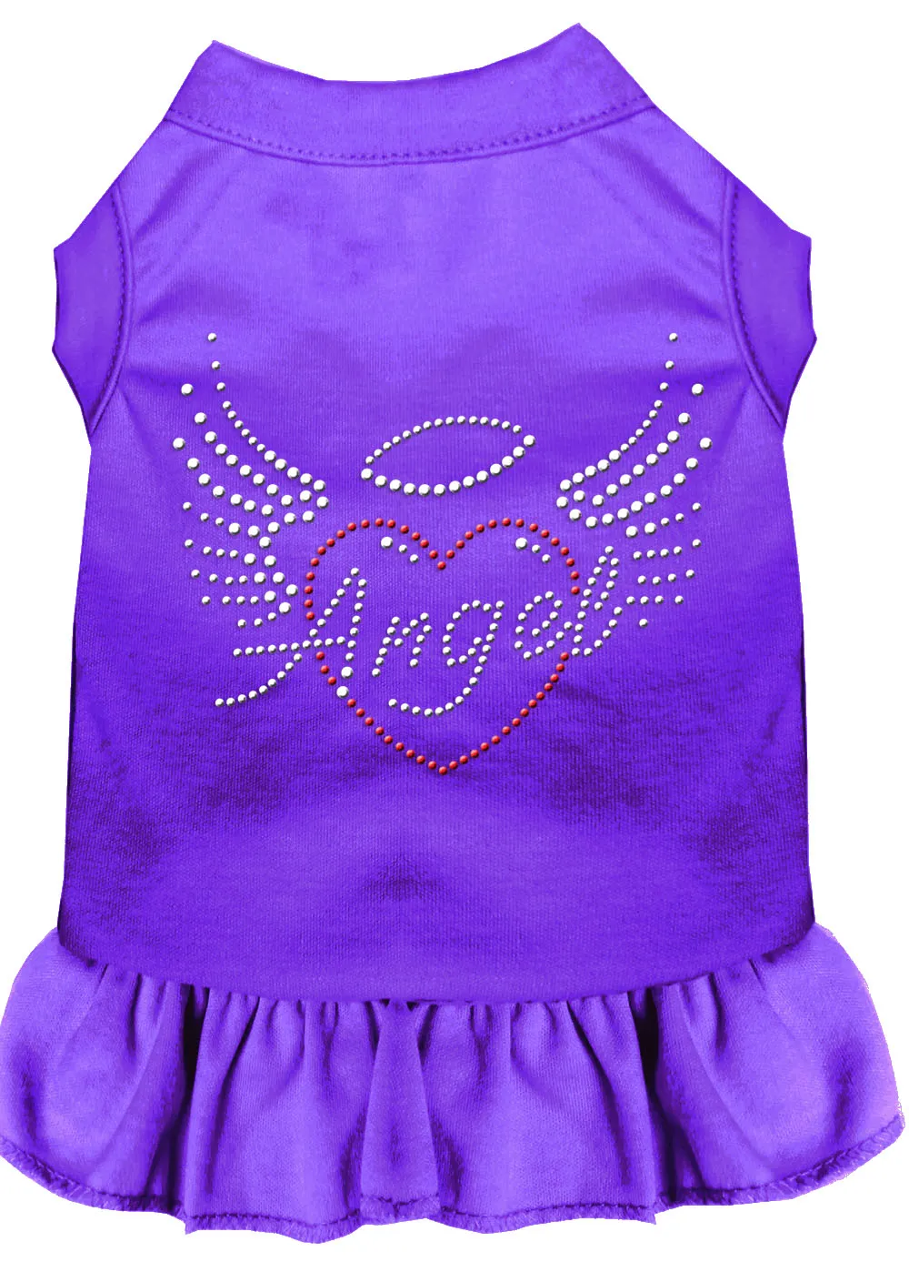 Angel Heart Rhinestone Dress Purple Xxl