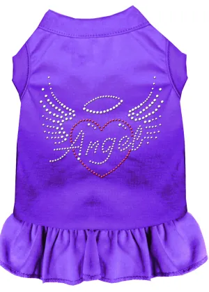 Angel Heart Rhinestone Dress Purple Xxl
