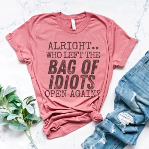 Bag Of Idiots Plus Mauve Graphic Tee (Size 2X)