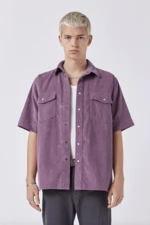 BARNEY COOLS HOMIE SHIRT - DUSTY LILAC CORD