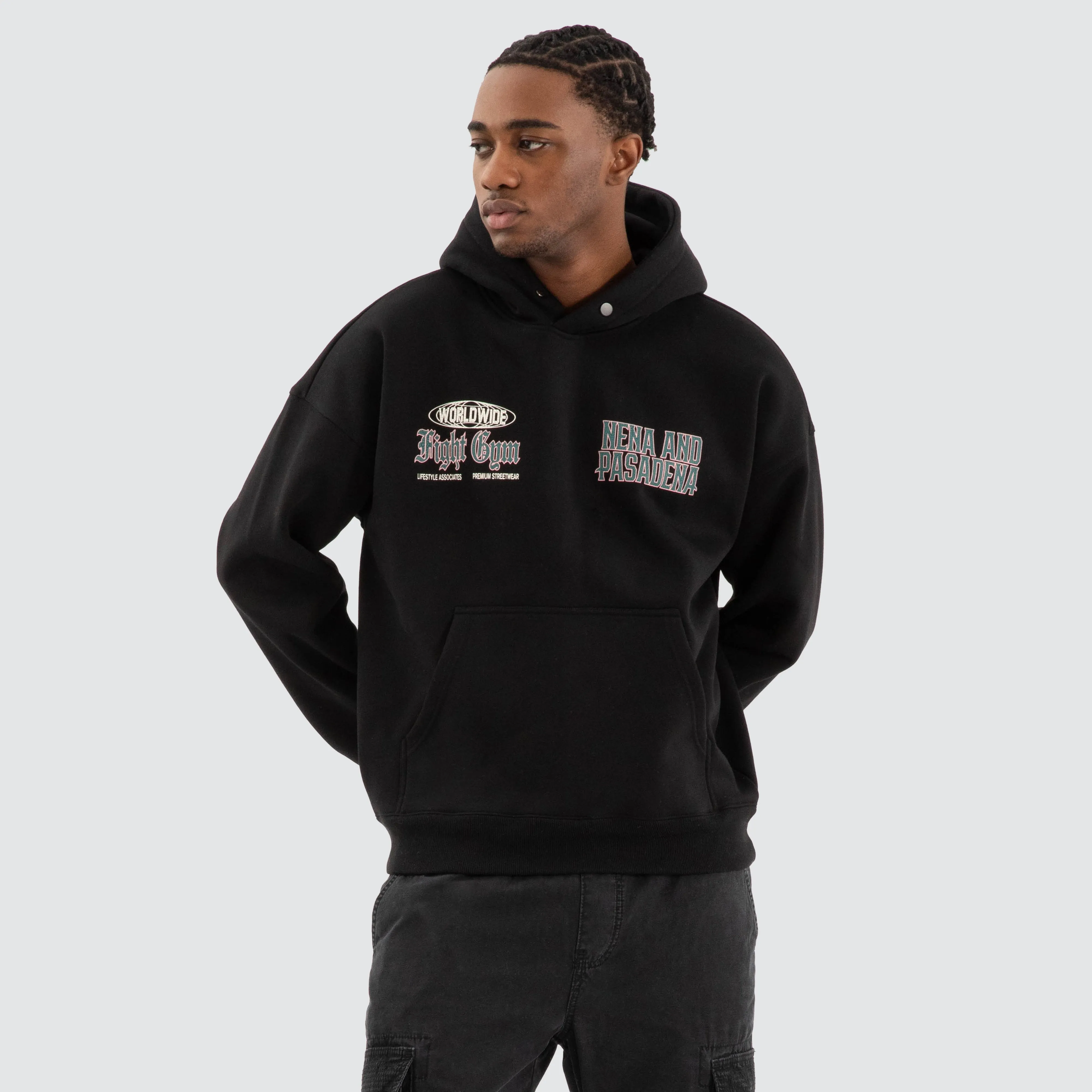 Battle Box Fit Hoodie Jet Black
