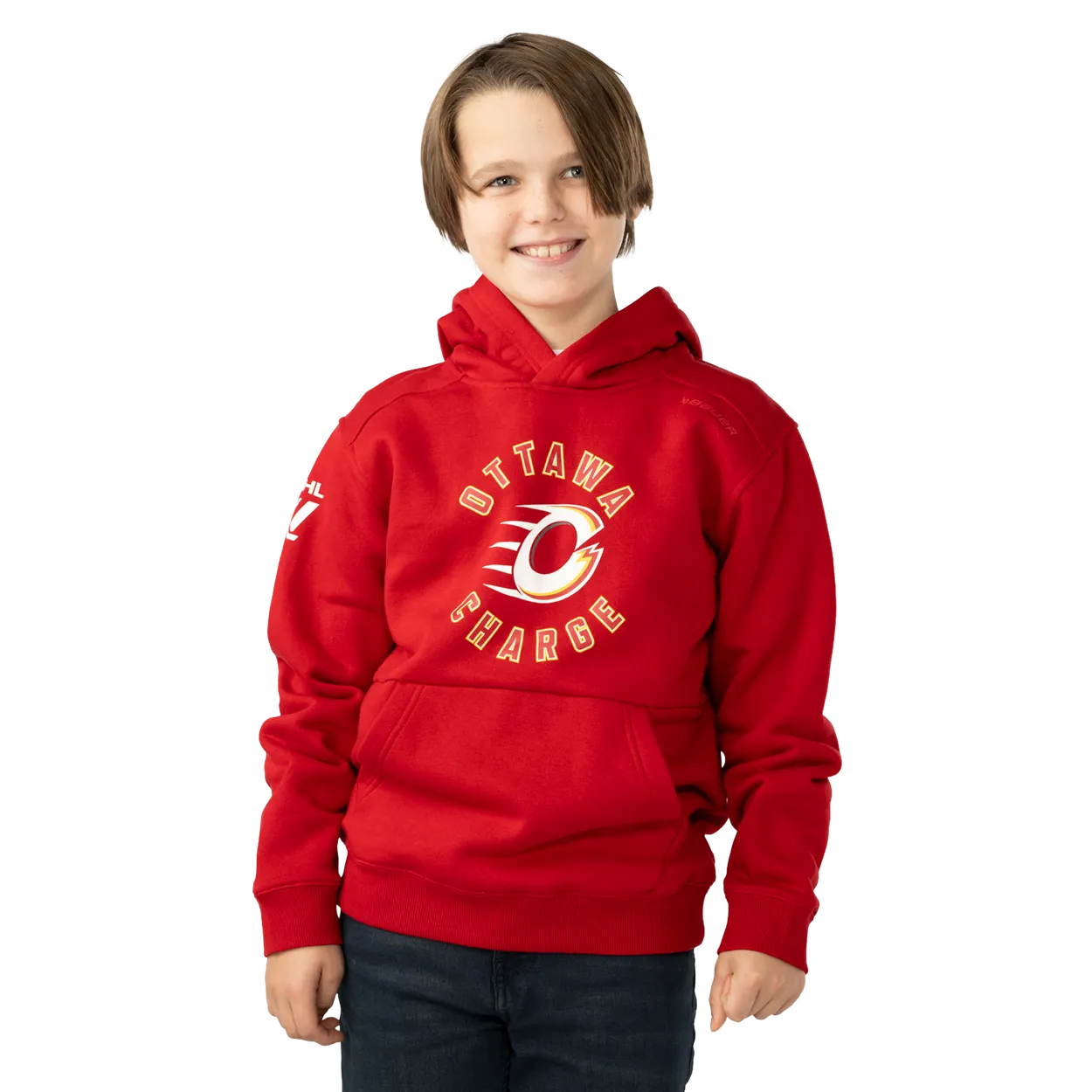BAUER PWHL TEAM ULTIMATE HOODIE YOUTH OTTAWA CHARGE
