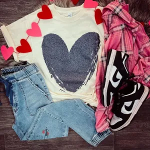 Black Heart Tee