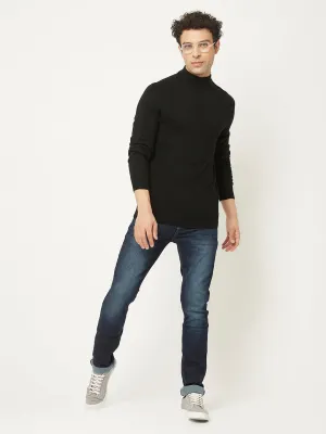 Black Sweater in Relaxed Fit