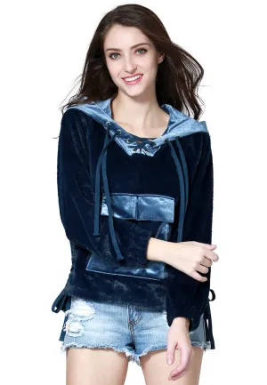 Blue Furr Hoodie