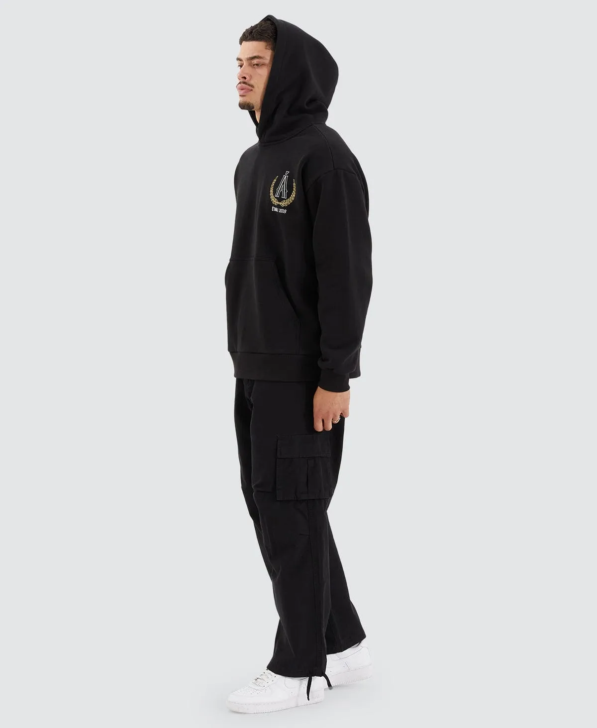 Bonvil Heavy Relaxed Hoodie Jet Black