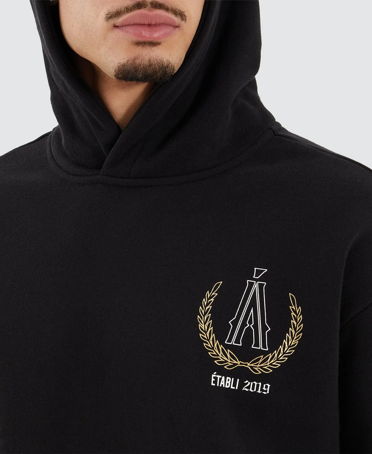 Bonvil Heavy Relaxed Hoodie Jet Black