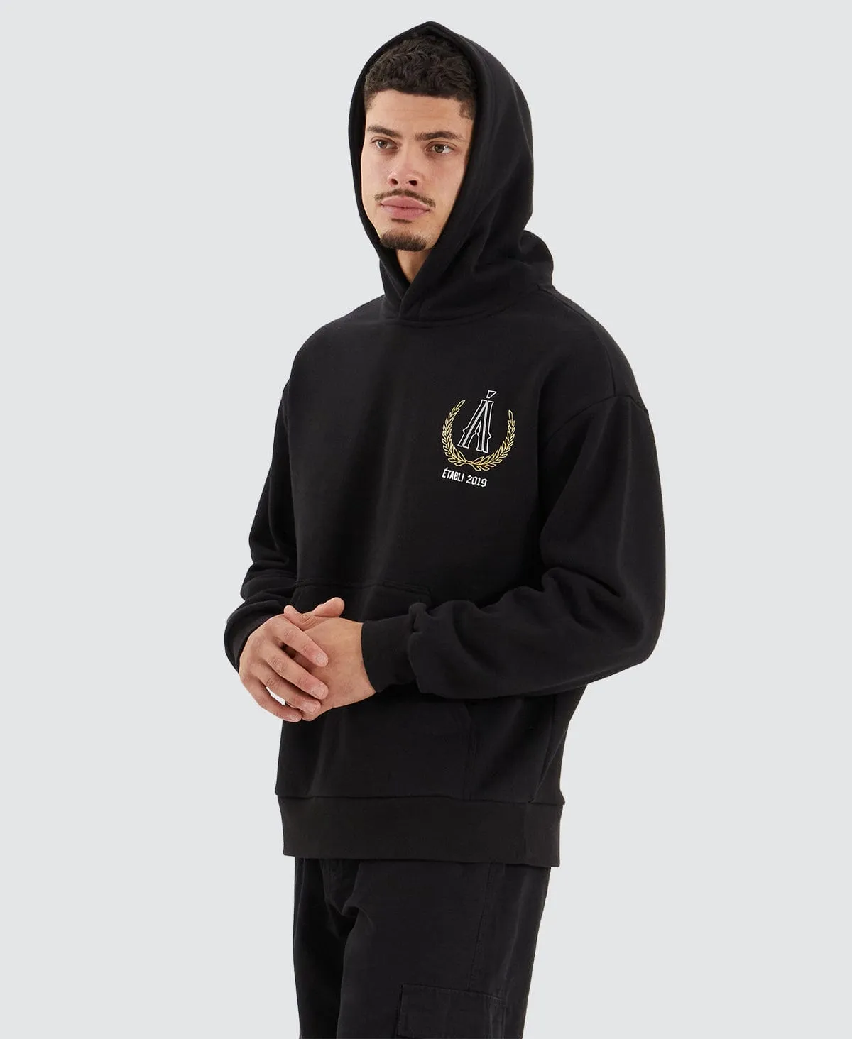Bonvil Heavy Relaxed Hoodie Jet Black