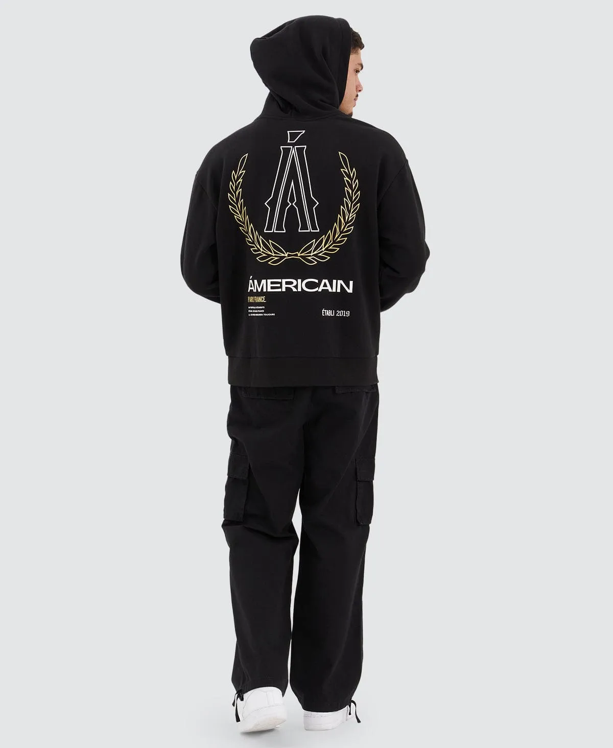 Bonvil Heavy Relaxed Hoodie Jet Black