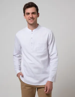Cardinal Jeans Long Sleeve Men Kemeja Koko