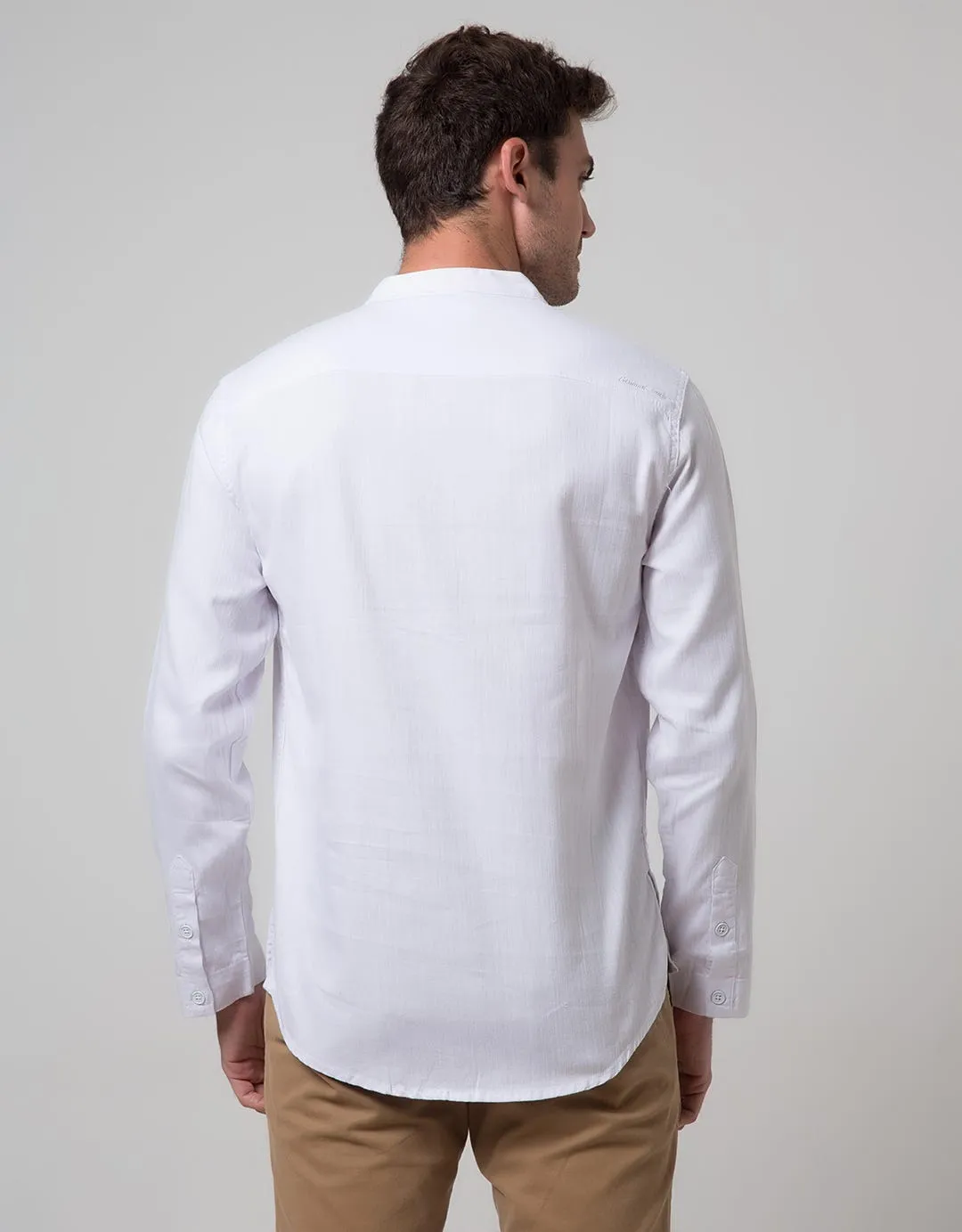Cardinal Jeans Long Sleeve Men Kemeja Koko