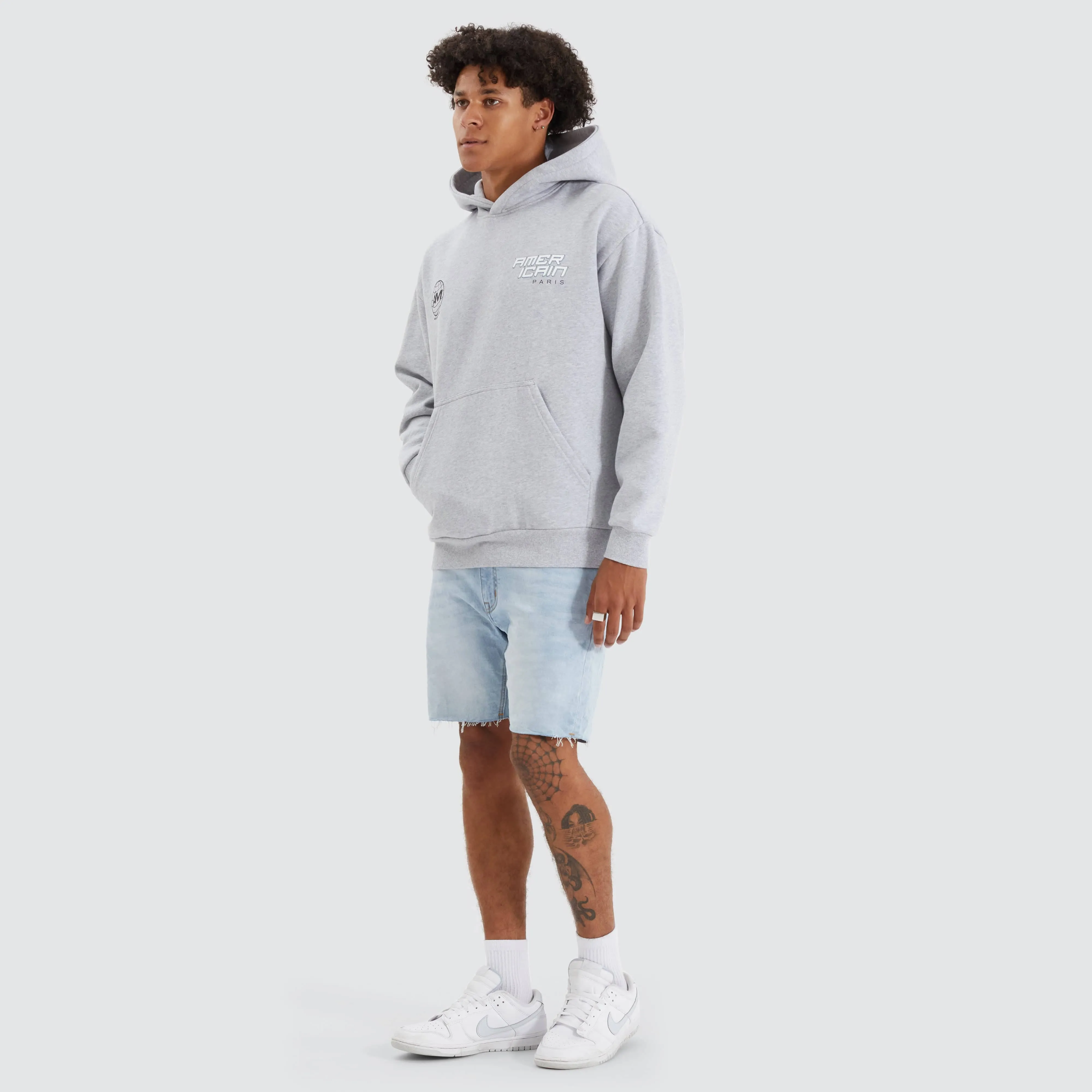Charleston Heavy Relaxed Hoodie Grey Marle