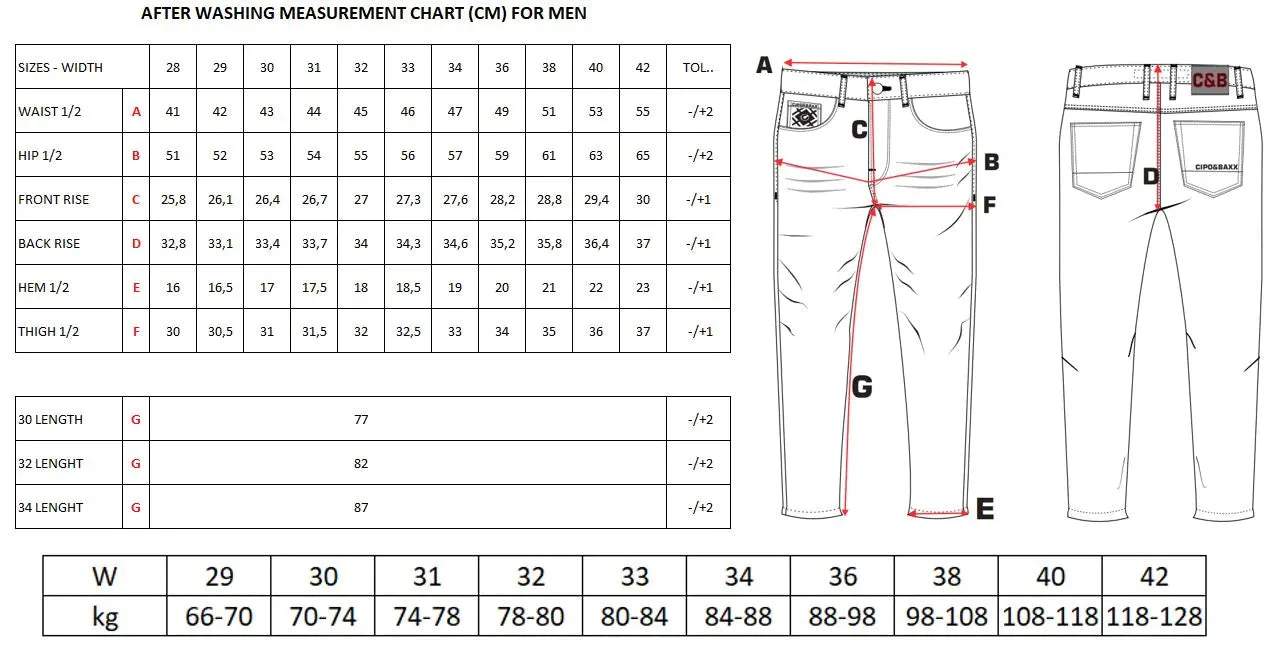 Cipo &amp; Baxx COLLIN men's jeans denim CD617
