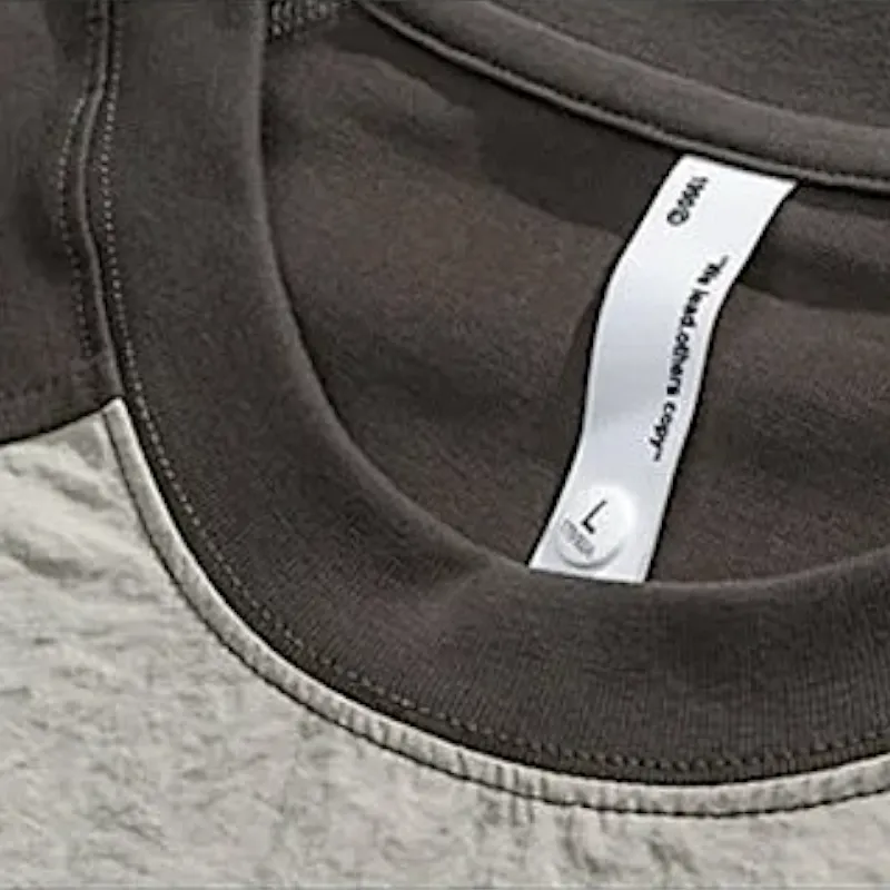 Color block baseball tee with mini cargo pockets