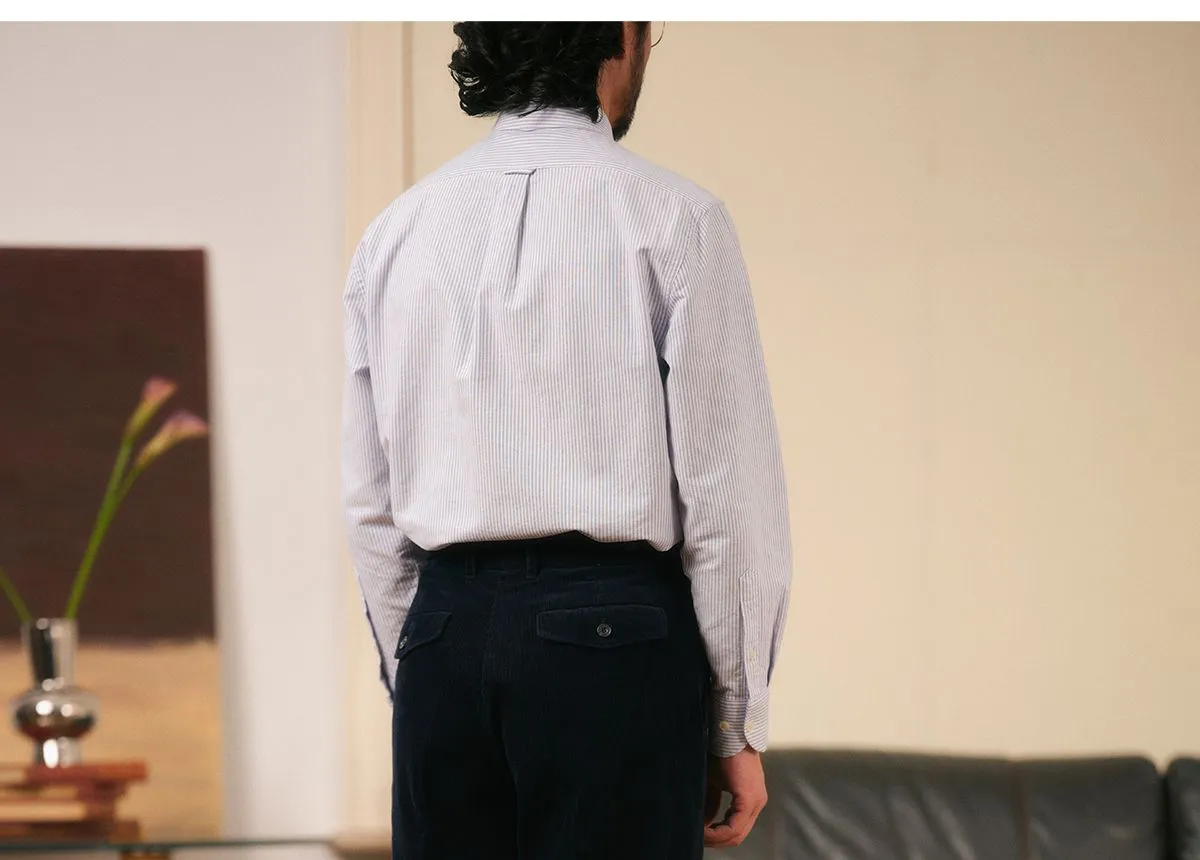 Corduroy Pleated Trousers
