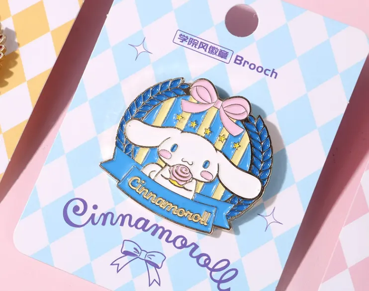 Cute Preppy Metal Badge