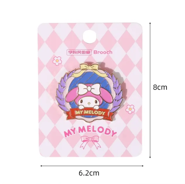 Cute Preppy Metal Badge