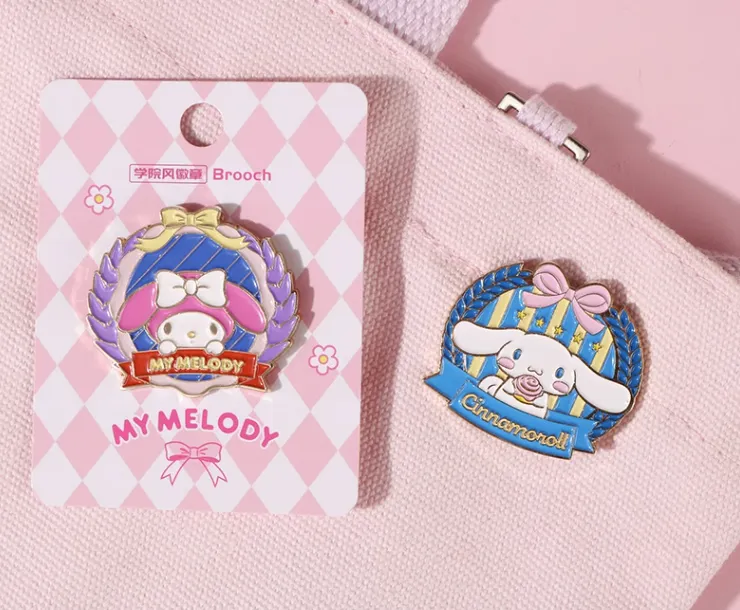 Cute Preppy Metal Badge