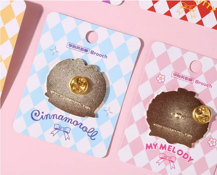 Cute Preppy Metal Badge