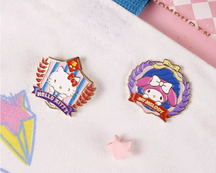 Cute Preppy Metal Badge