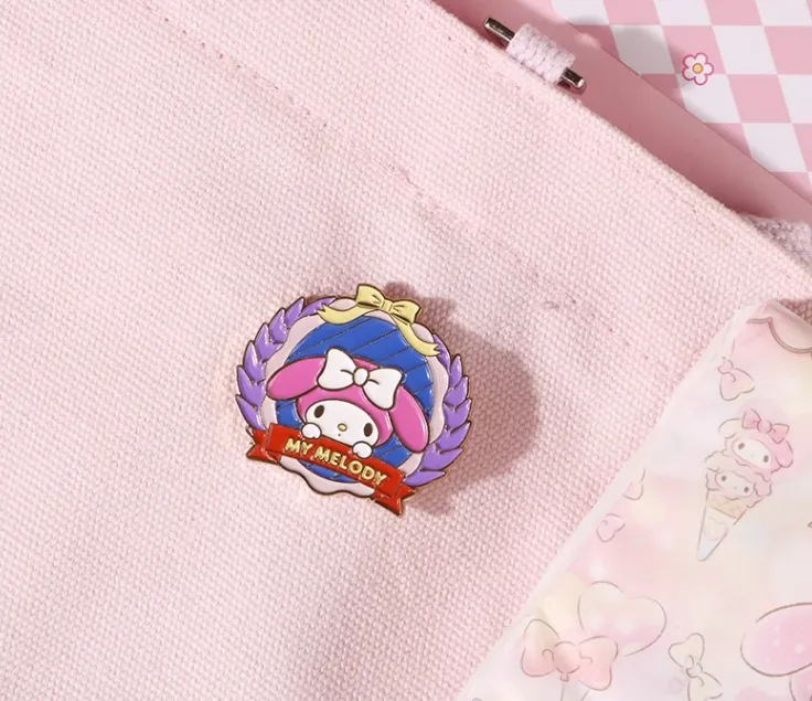 Cute Preppy Metal Badge