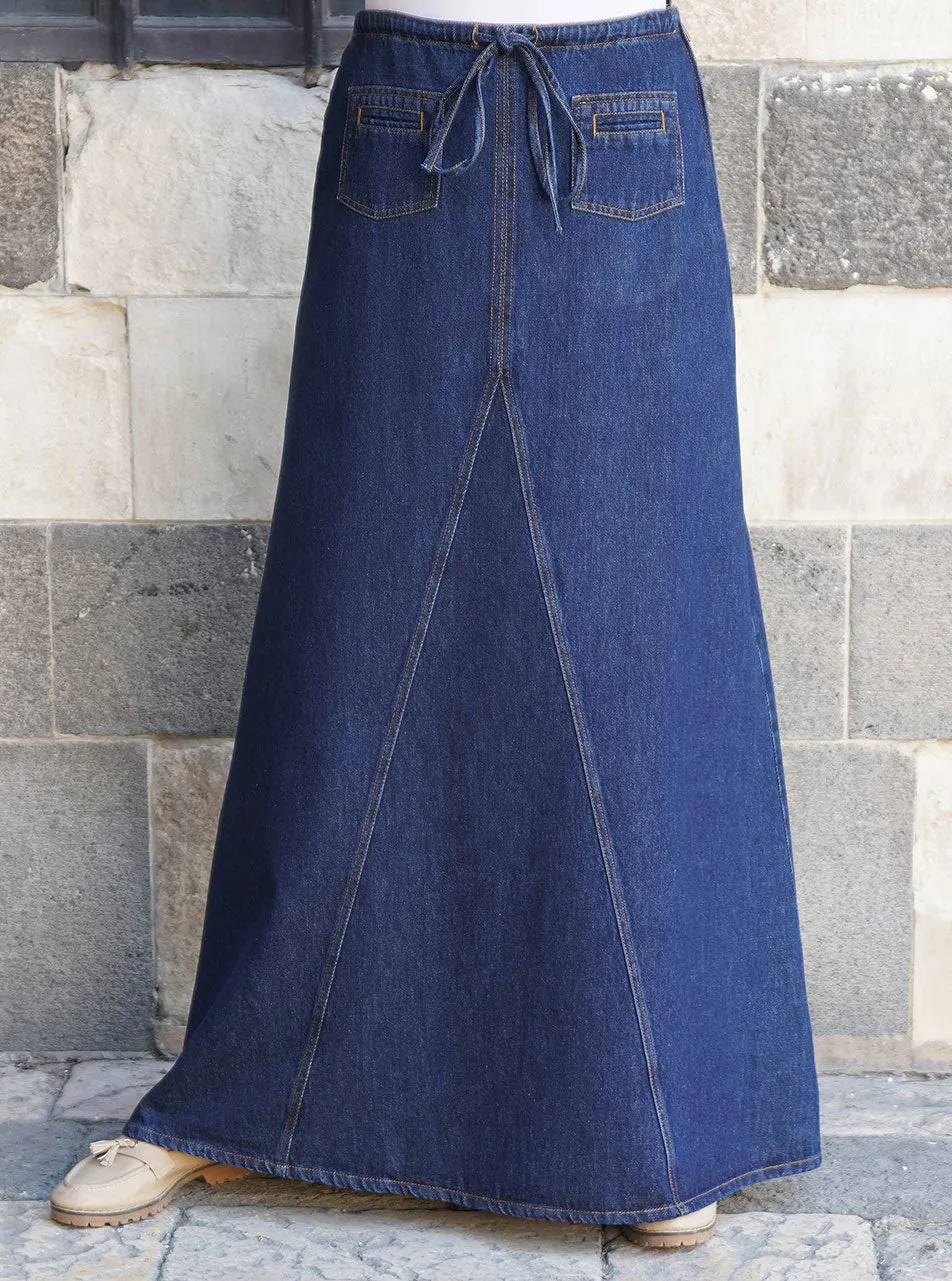 Denim Huyam Maxi Skirt