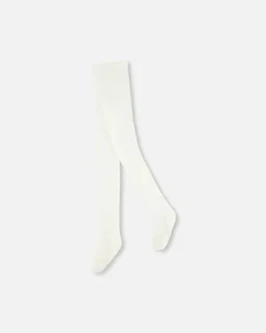 Deux Par Deux Knit Tights - Off White