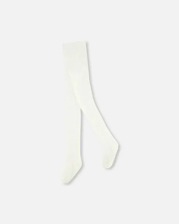 Deux Par Deux Knit Tights - Off White