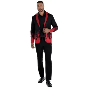 Devil's Jacket for Adults, Black and Red
