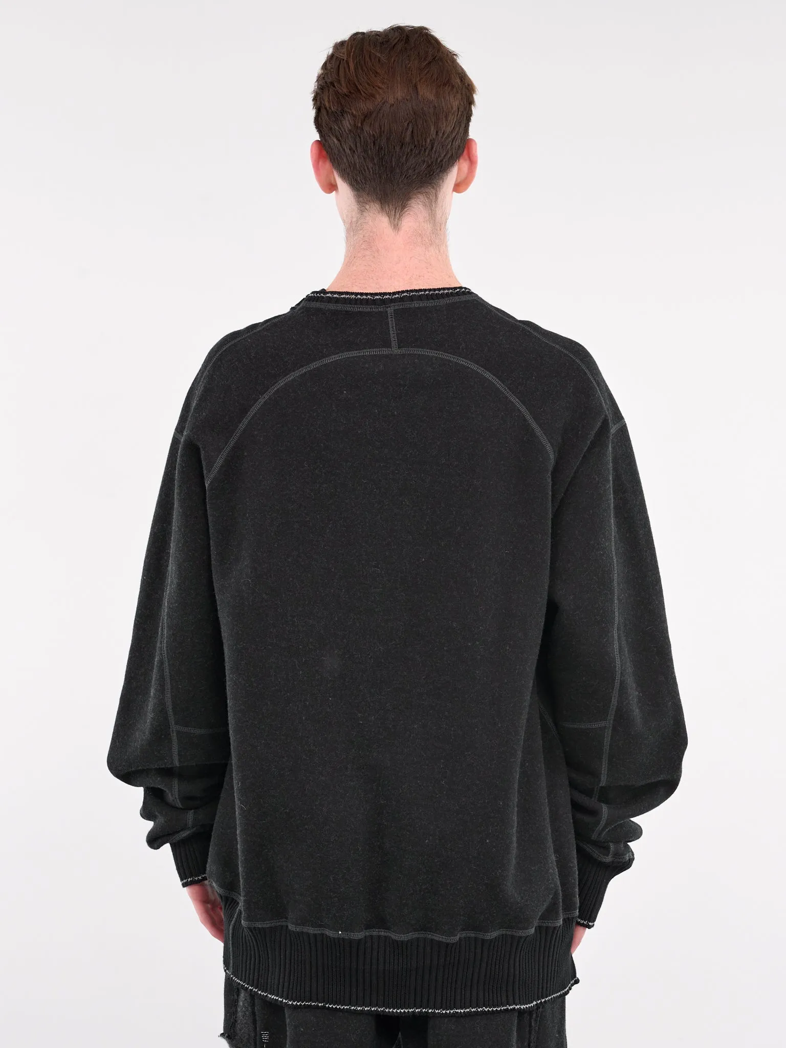 Displacement Crewneck (4507-BLACK-DARK-GREY)