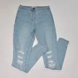 distressed jeans