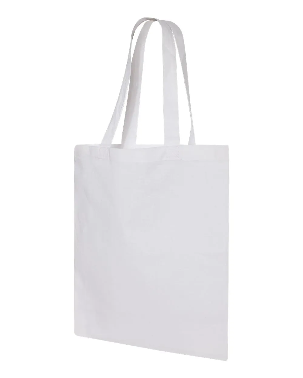 Economical Tote Bag | Q-Tees QTB | Medium Embroidery (7" X 7")