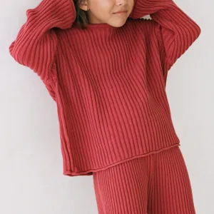 Essential Knit Sweater - Brick
