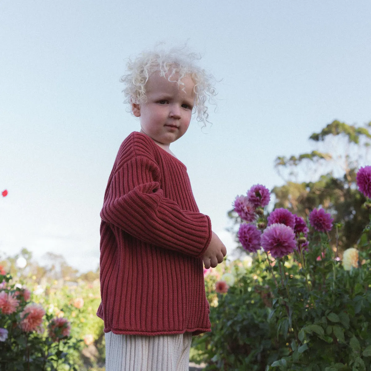 Essential Knit Sweater - Brick