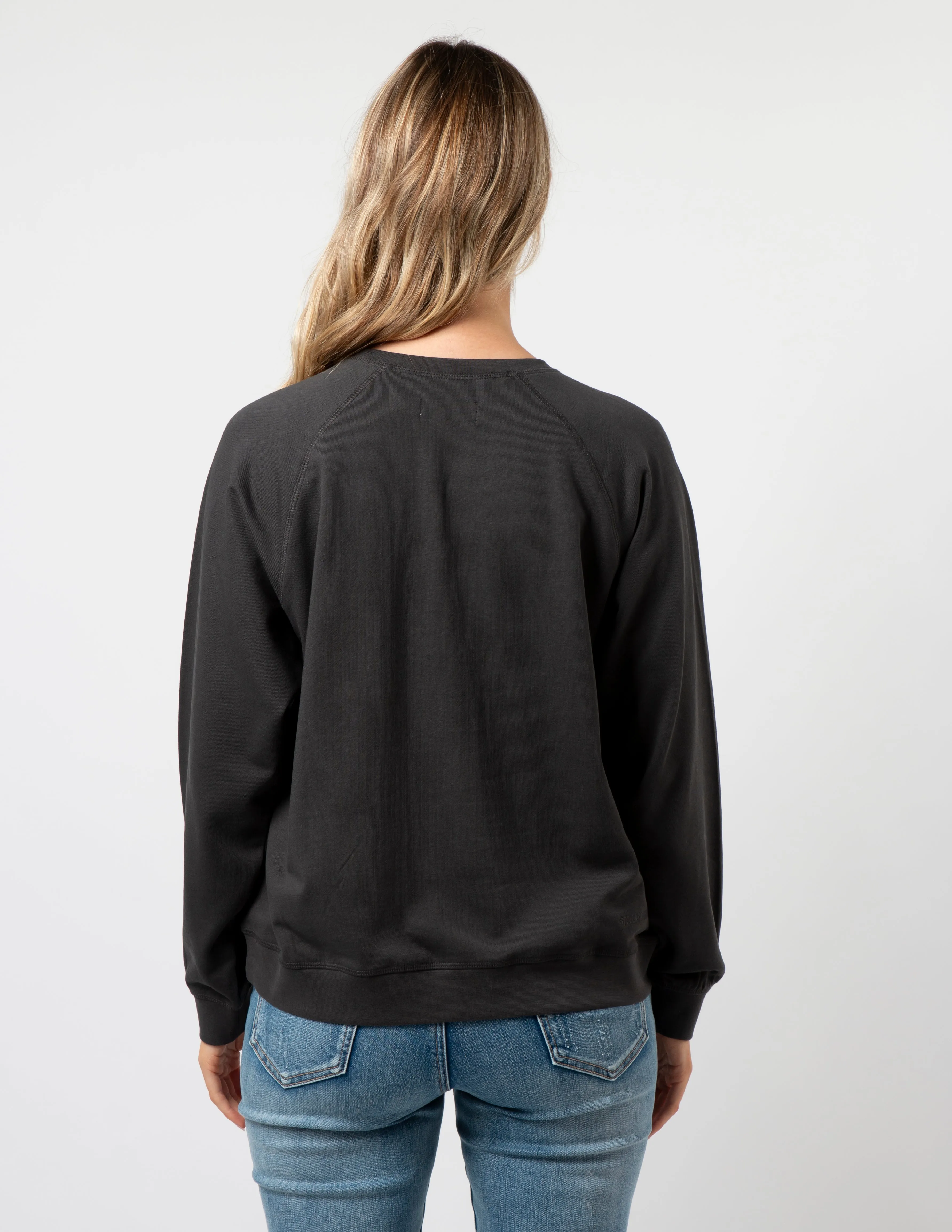 Everyday Sweater - Charcoal Cross Leopard Stripe