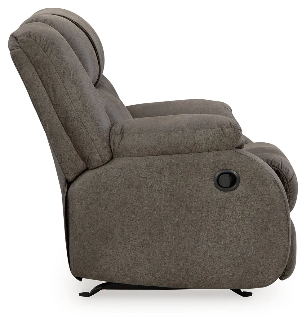 First Base Sofa, Loveseat and Recliner in Gunmetal