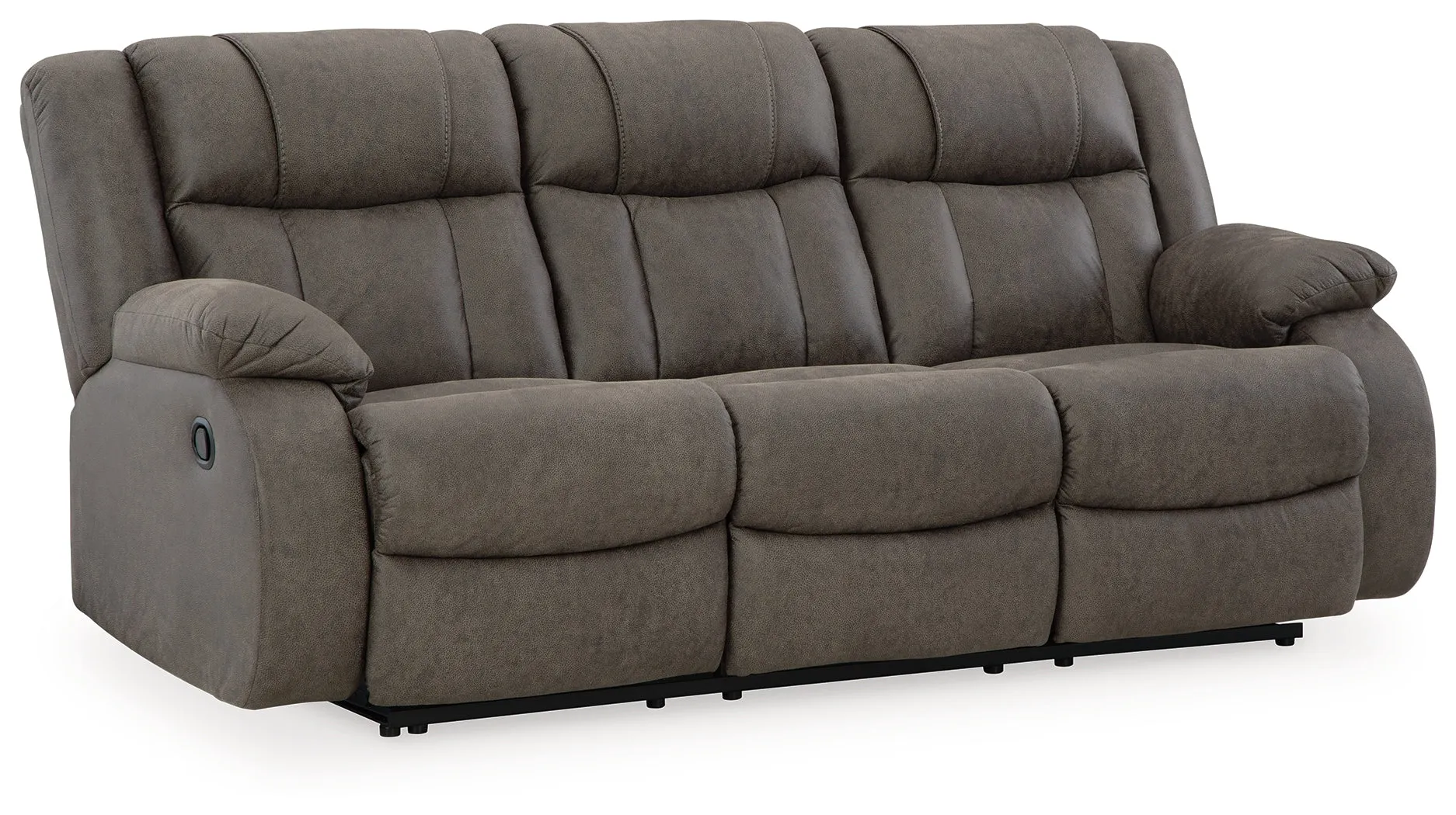 First Base Sofa, Loveseat and Recliner in Gunmetal