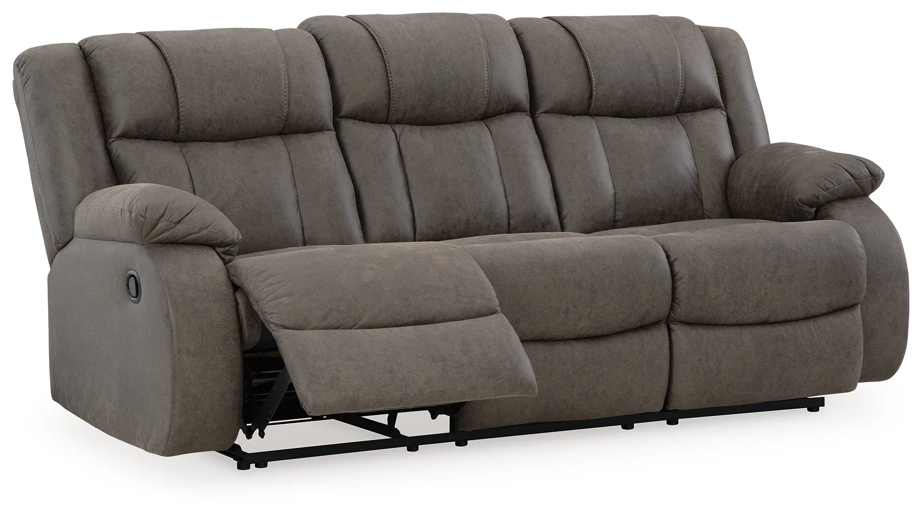 First Base Sofa, Loveseat and Recliner in Gunmetal