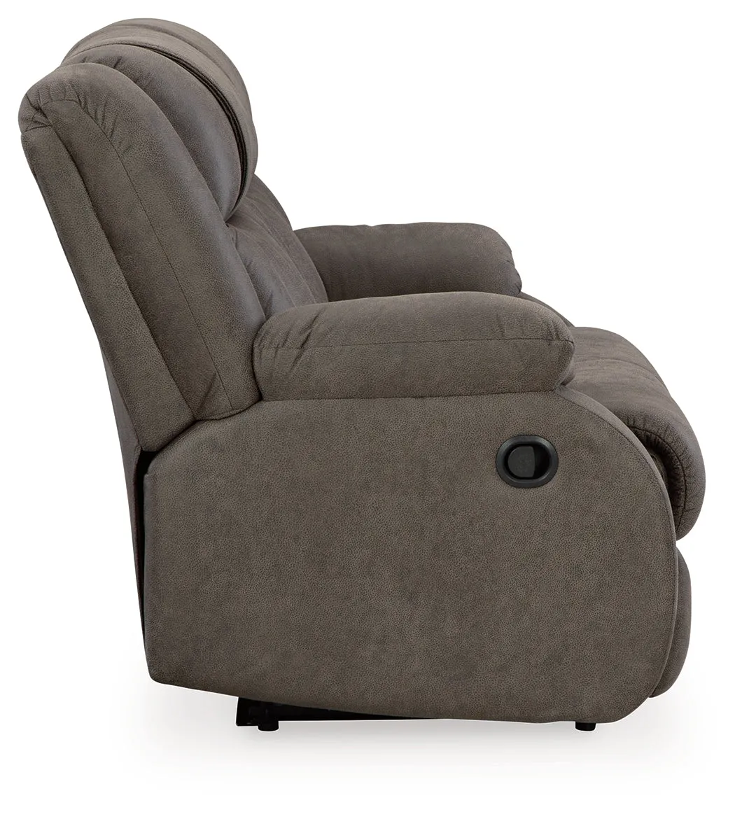 First Base Sofa, Loveseat and Recliner in Gunmetal
