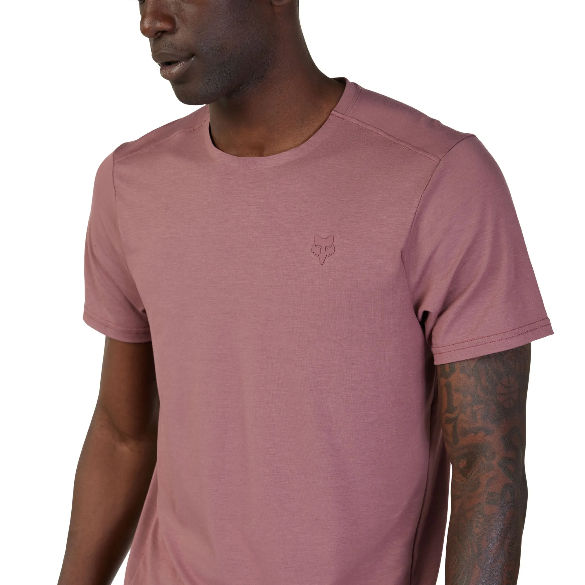 Fox Racing  Mens Rep Short Sleeve Top T-Shirt Moisture Wicking Stretch Cordovan