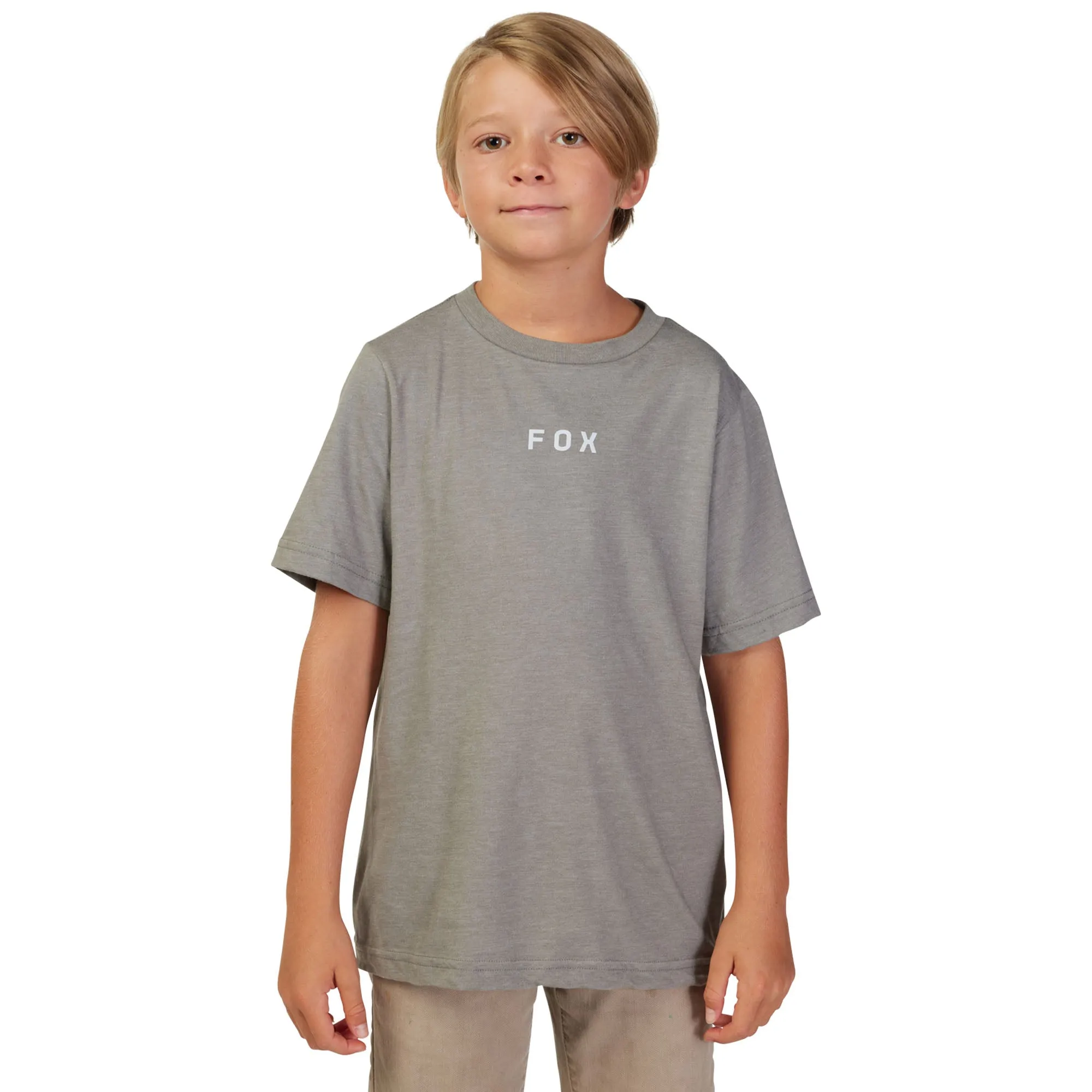 Fox Racing Youth Magnetic SS T-Shirt Heather Graphite Grey