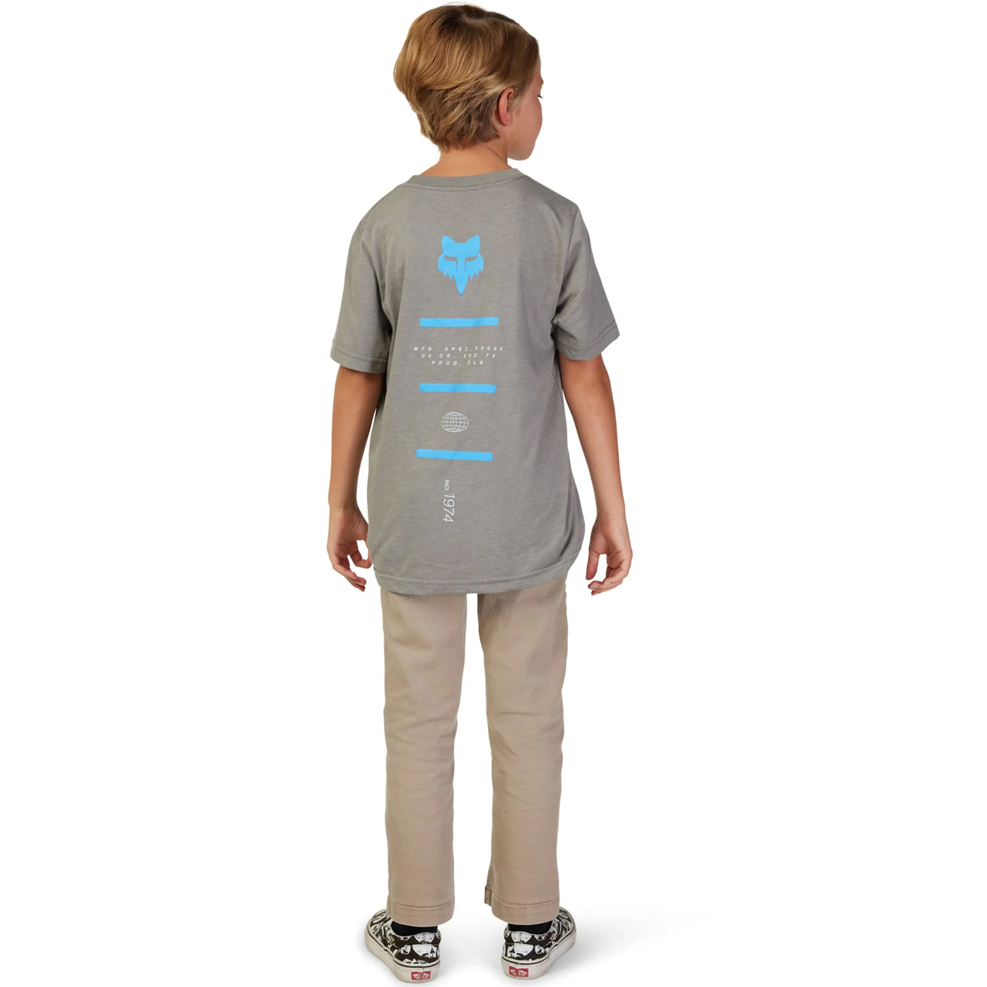 Fox Racing Youth Magnetic SS T-Shirt Heather Graphite Grey
