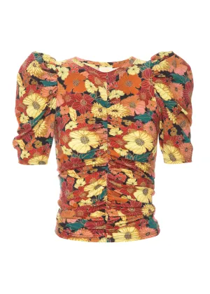 Gael gathered tee in kimono