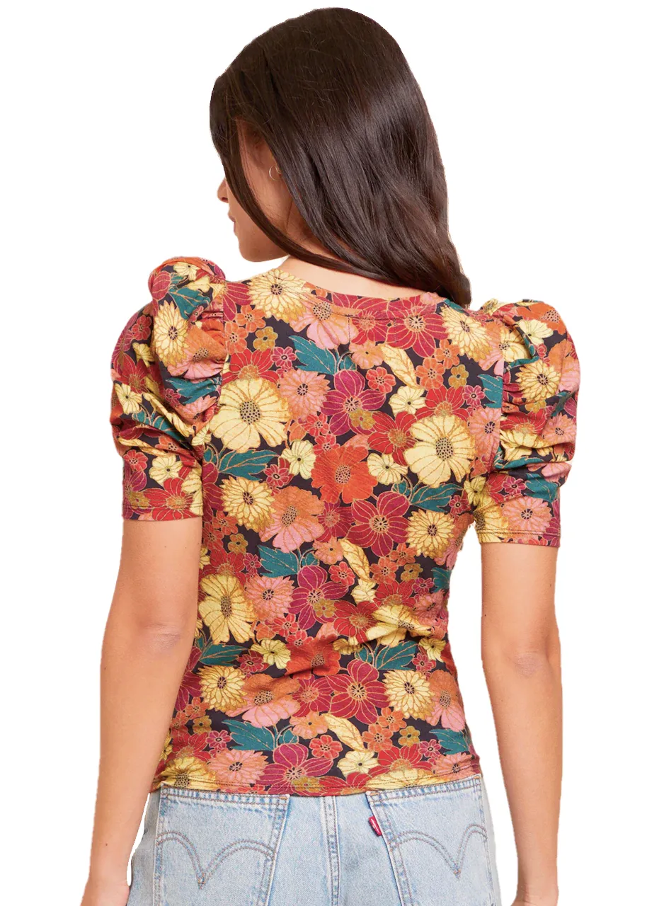 Gael gathered tee in kimono