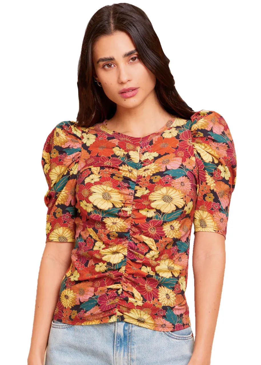 Gael gathered tee in kimono