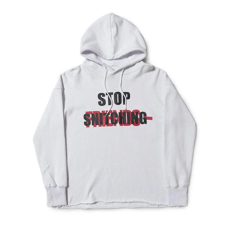 Giftngon - Vlone Style X NO CAP Stop Snitching Hoodie - Vlone Style Offical Store