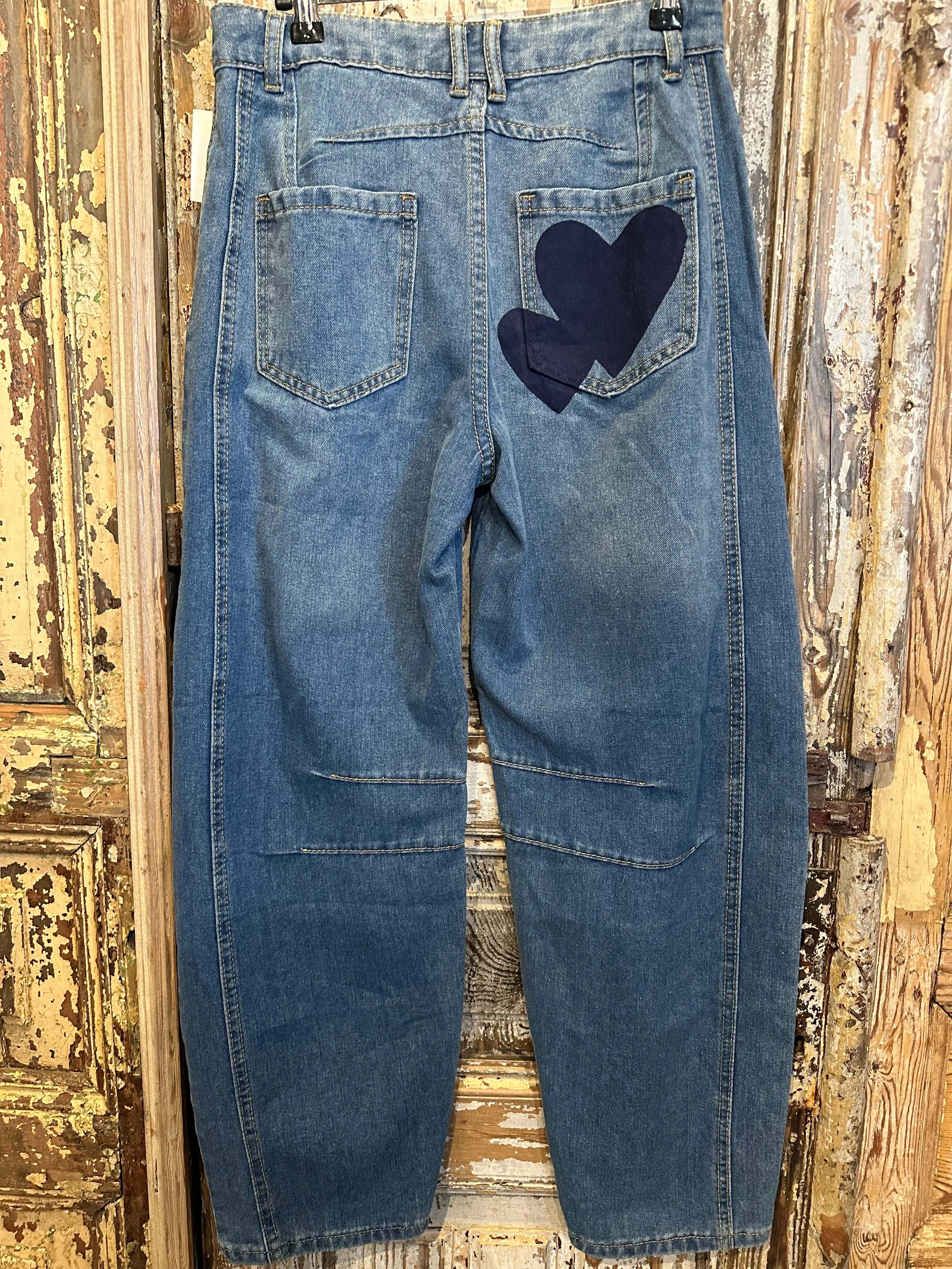 Heart Barrel Jeans-10005